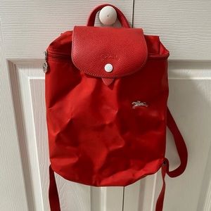 LONGCHAMP RED BACKPACK ✨